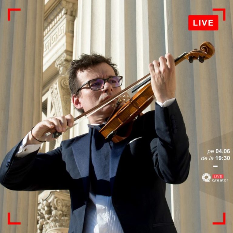 Concert special al violonistului Alexandru Tomescu, live pe pagina Facebook Qreator