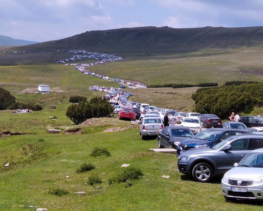 Arie protejată invadată de turiștii cu mașini / Platoul Bucegi este arie protejată prin lege Arie protejată invadată de turiștii cu mașini / Platoul Bucegi este arie protejată prin lege