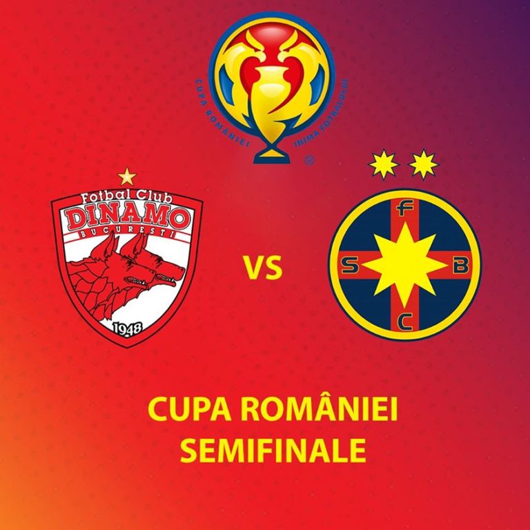 Semifinale Cupa României: FCSB se va duela cu rivala Dinamo București