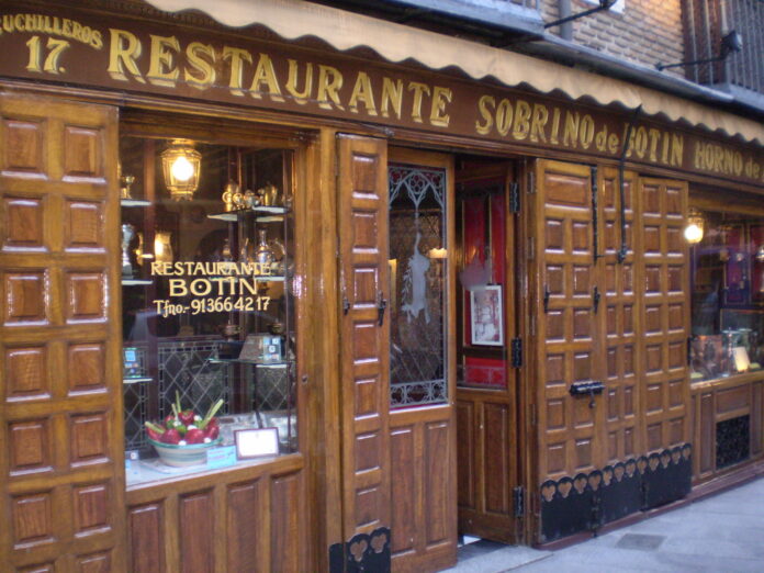botin, cel, mai, vechi, restaurant, din, lume