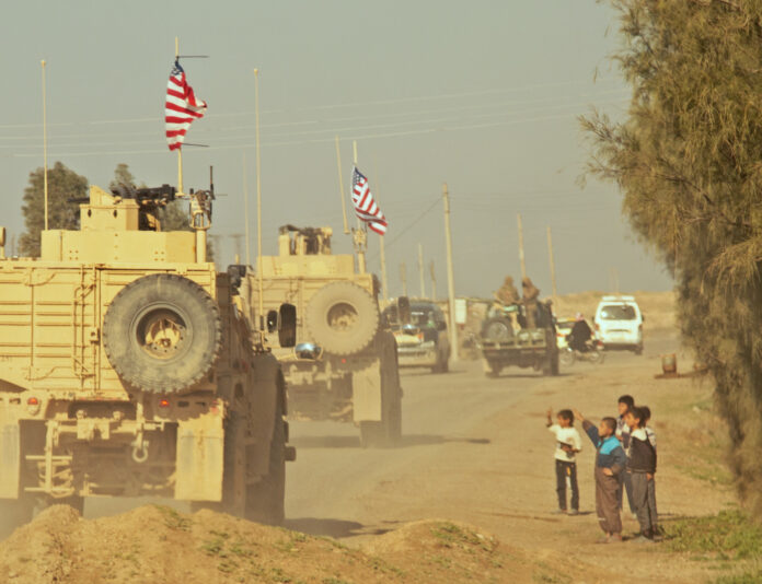 incident intre vehicul rusesc si american in Siria