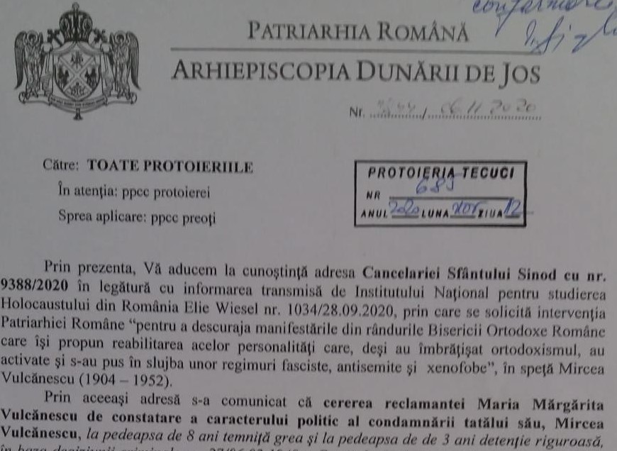 „Nu vă temeți!” Reacție la cedarea BOR în fața imixtiunilor Institutului Wiesel „Nu vă temeți!” Reacție la cedarea BOR în fața imixtiunilor Institutului Wiesel