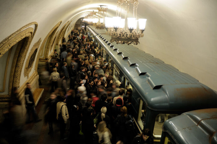 aglomerație, metrou, moscova