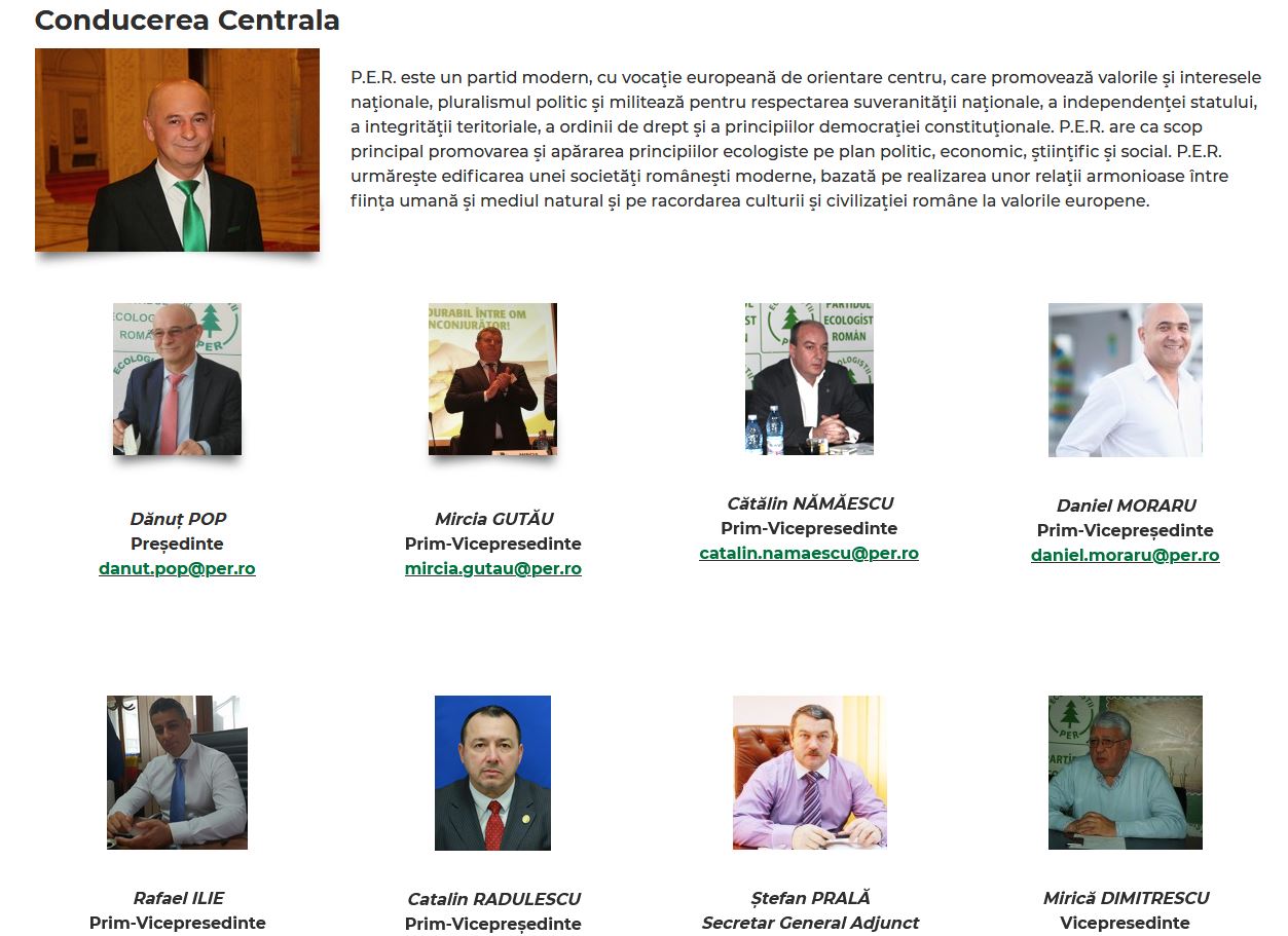 Partidul Ecologist Român, acest veritabil cimitir al elefanților: Șerban Nicolae, Liviu Pleșoianu, Marian Vanghelie, Cătălin Rădulescu…