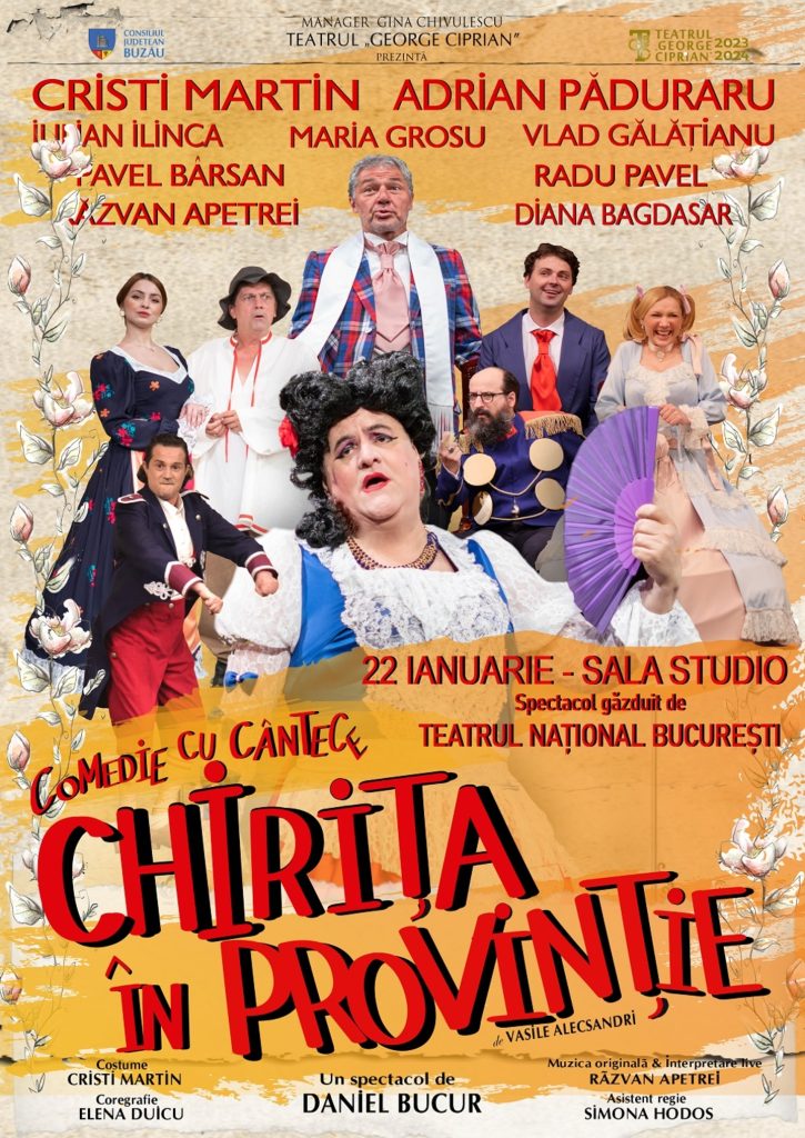 Invitație la teatru: Chirița în provinție Invitație la teatru: Chirița în provinție