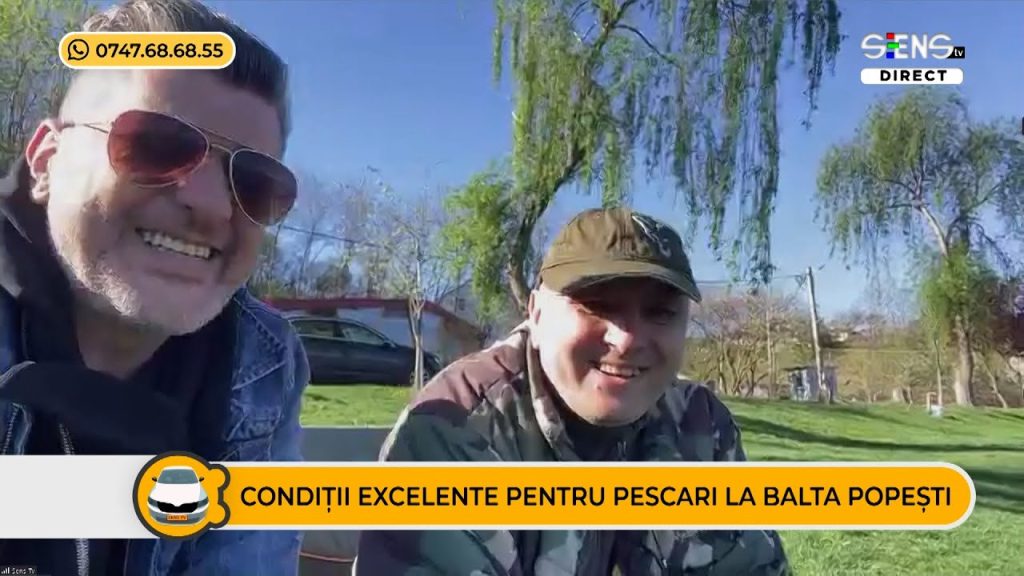 Condiții EXCELENTE pentru PESCARI la Balta Popești