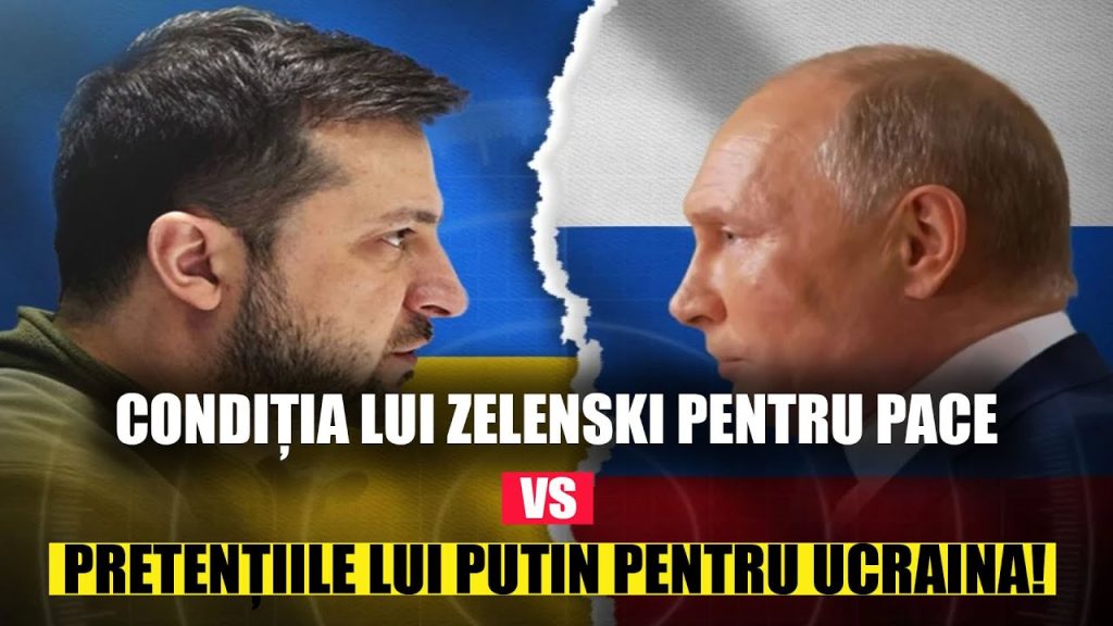CONDIȚIA LUI ZELENSKI PENTRU PACE vs PRETENȚIILE LUI PUTIN PENTRU UCRAINA!