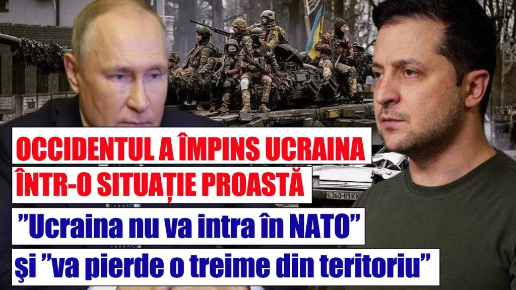 OCCIDENTUL A ÎMPINS UCRAINA ÎNTR-O SITUAȚIE PROASTĂ ”Fără NATO” şi ”va pierde o treime din teritoriu OCCIDENTUL A ÎMPINS UCRAINA ÎNTR-O SITUAȚIE PROASTĂ ”Fără NATO” şi ”va pierde o treime din teritoriu