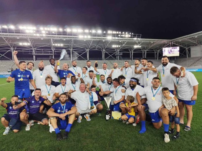 În acest sezon, SCM Timișoara este deținătoarea titlului de campioană la rugby