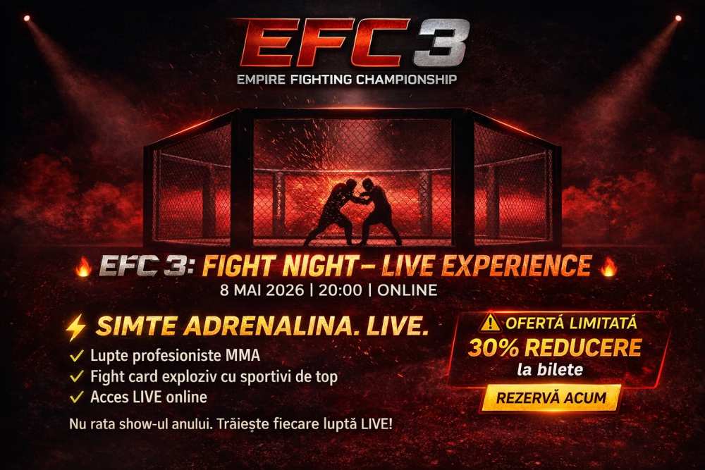 Empire Fighting Championship: Gala MMA III – experiență live online