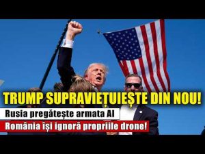TRUMP SUPRAVIEȚUIEȘTE DIN NOU! 🔫 Rusia pregătește armata AI, iar România își ignoră propriile drone!